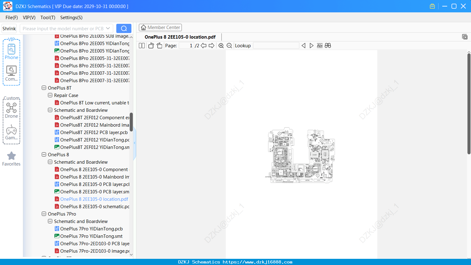 OnePlus 8 2EE105-0 Location